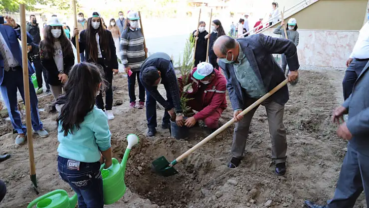Seydikemer'de fidanlar toprakla buluştu