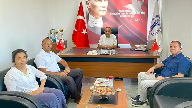 Seydikemer'de Vergi Dairesi'nden Esnaf Odasına Ziyaret