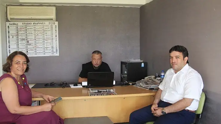 Seydikemer Esnaf Odası Başkanı Sağır'da Sed Medyaya Ziyaret