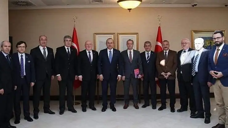 TGK Yönetimi, Dışişleri Bakanı Çavuşoğlu'nu ziyaret etti
