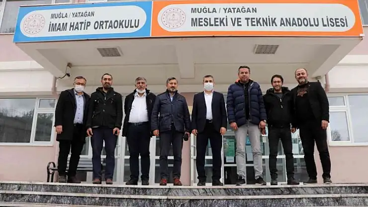 Uçak Yatağan'da okulları ziyaret etti