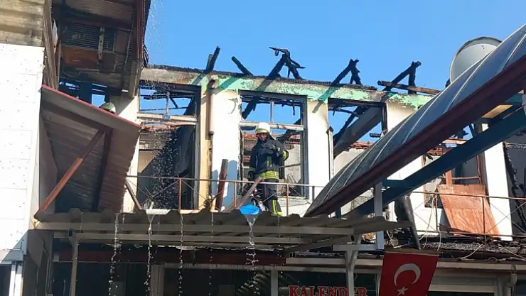 sıçrayan yangın kontrol altına alındı