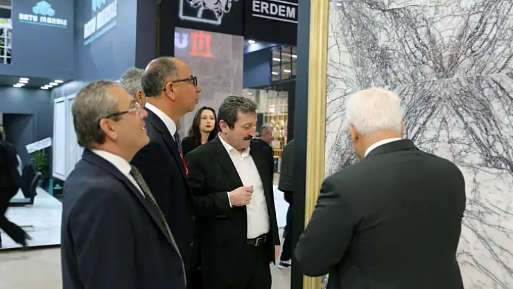 Vali Tavlı, Marble-İzmir fuarına katıldı