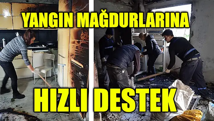 Yangın Mağdurlarına Hızlı Destek