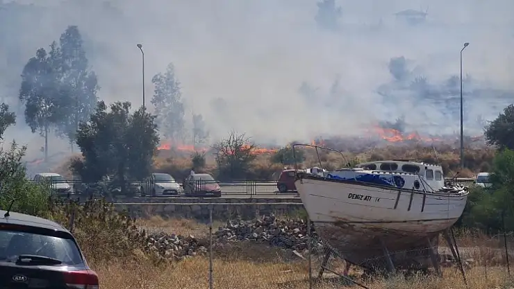 Yangını söndürmek için seferber oldular