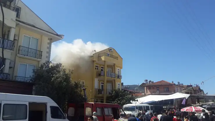 Yangının ocakta unutulan tencereden çıktığı tahmin ediliyor  