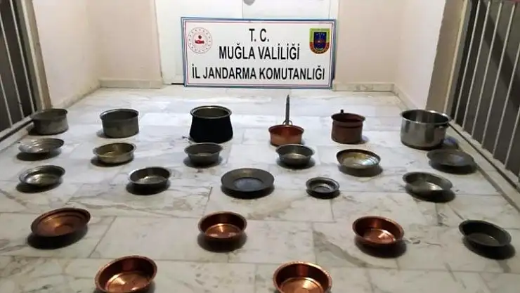 Yatağan'da bakır kazan hırsızlığı