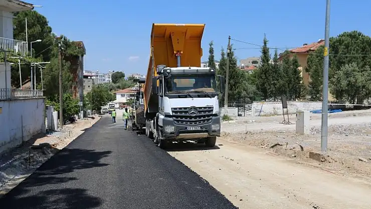 Yatağan'da birinci etapta sıcak asfaltlama yapılıyor
