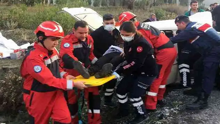 YATAĞAN'DA KAZA: 3 YARALI