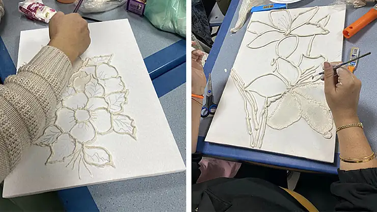 Yatağan Gençlik Merkezi'nde kadınlar el sanatlarıyla becerilerini geliştiriyor