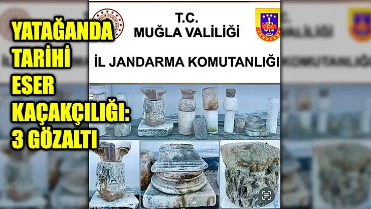 Yatağanda Tarihi Eser Kaçakçılığı: 3 Gözaltı