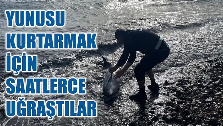 Yunusu Kurtarmak İçin Saatlerce Uğraştılar