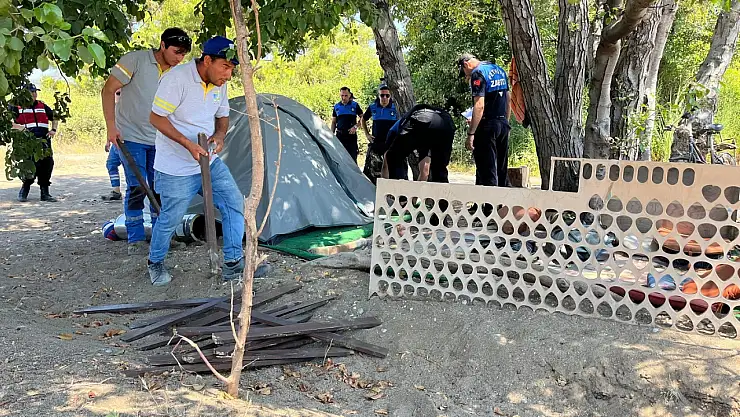 Zabıta ve Jandarma İzinsiz Kamp Kurulumuna Geçit Vermiyor