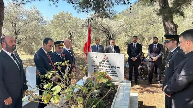 Zafer Bayramı'nda Datçalı şehitler unutulmadı