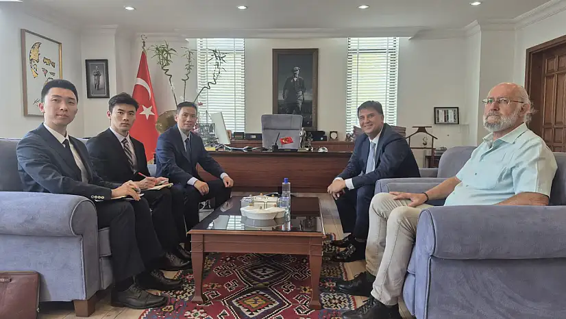 Çinli Diplomatlardan Başkan Alim Karaca'ya Ziyaret