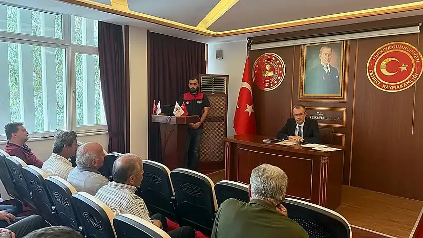 Fethiye Kaymakamı Ertaş, Muhtarlara Yönelik AFAD Eğitimine Katıldı