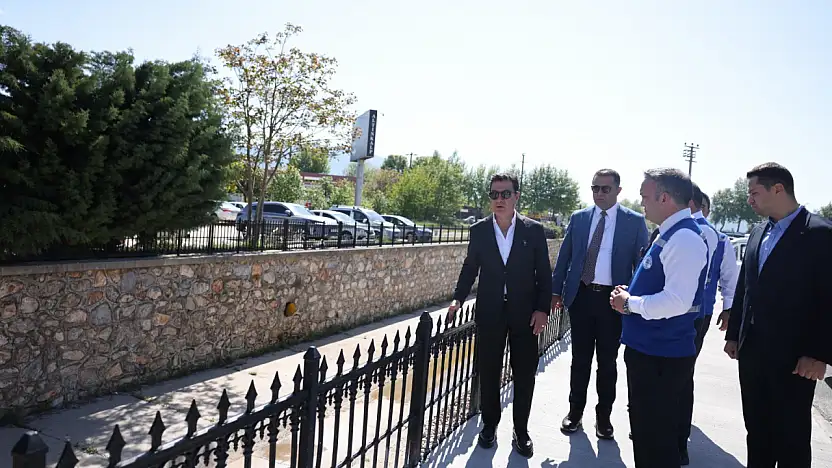 Başkan Aras, tamamlanan yol çalışmasını yerinde inceledi