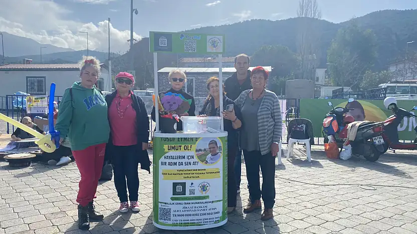 Fethiye'de Yusuf Eymen'e 'Umut Standı' kuruldu