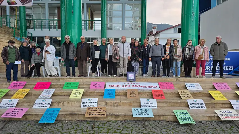 Fethiye Emekliler Dayanışması 127. Hafta Eylemini Gerçekleştirdi