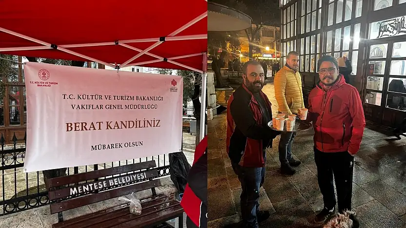 Muğla, Aydın ve Denizli'de Berat Kandili'nde vakıflardan sıcak salep ikramı