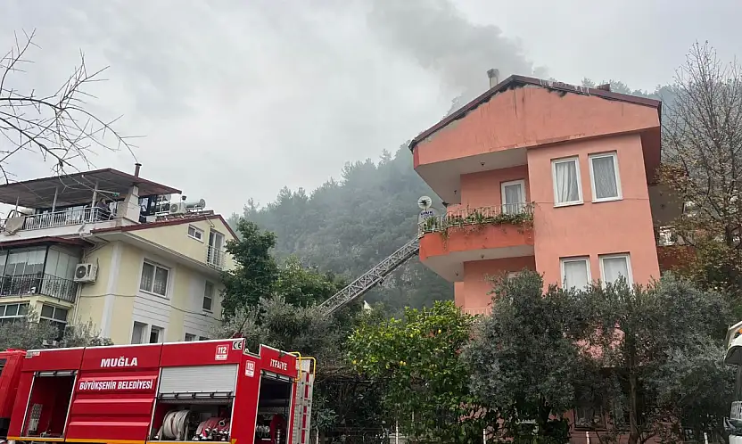 Fethiye Taşyaka'da baca yangını korkuttu