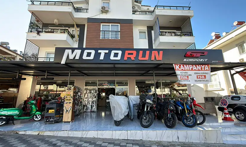 Motorun Motosiklet Mağazası Fethiye'de yoğun ilgi görüyor