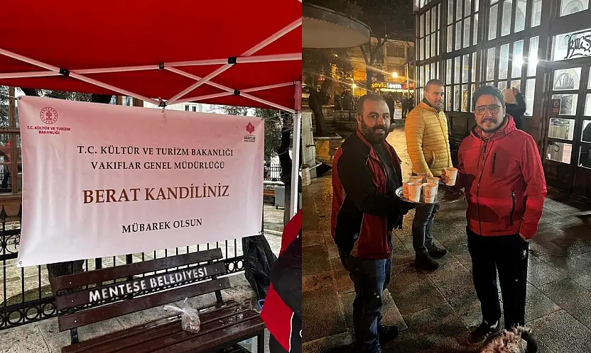 Muğla, Aydın ve Denizli'de Berat Kandili'nde vakıflardan sıcak salep ikramı