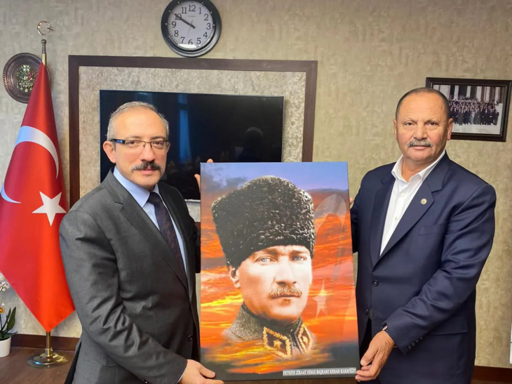 BAŞKAN KARAYİĞİT'TEN KAYMAKAM KARAMAN'A ZİYARET