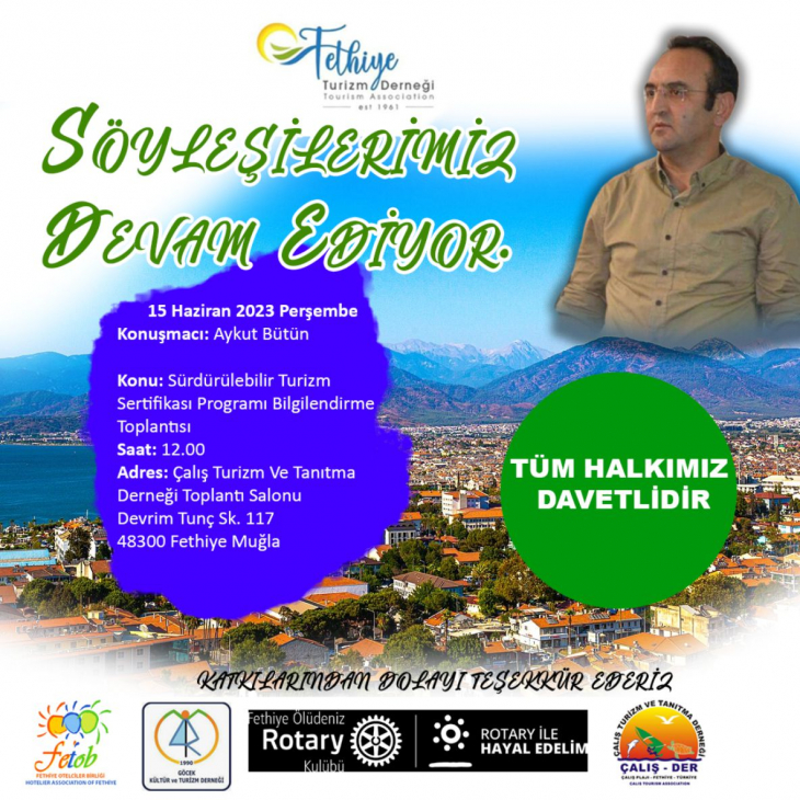 Fethiye'de Sürdürülebilir Turizm Programı düzenlenecek