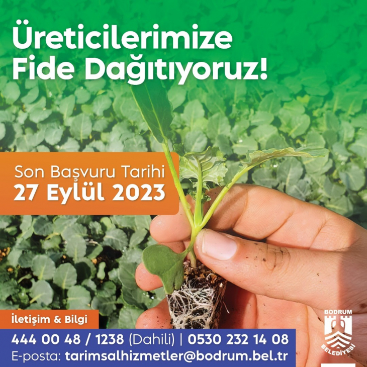 Üreticilere Fide Desteği Verilecek