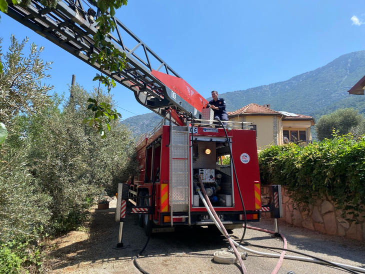 Fethiye'de otel yangını