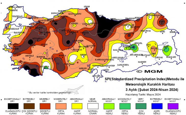 Son 53 yılın en sıcak nisan ayı